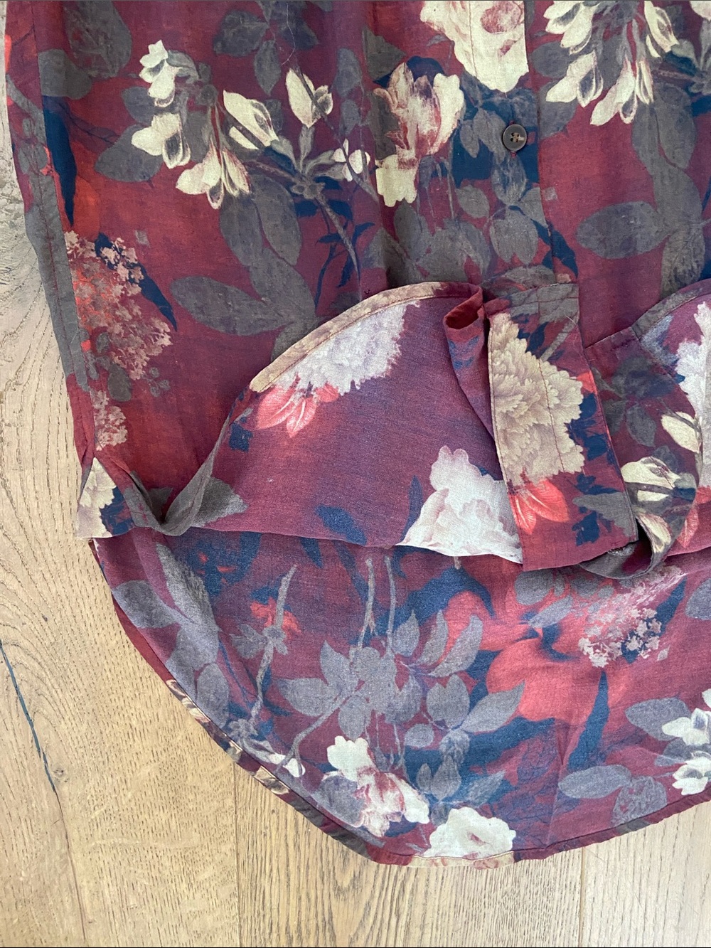 Peruvian Connection Tea House Button Down Blouse - Picture 7 of 10